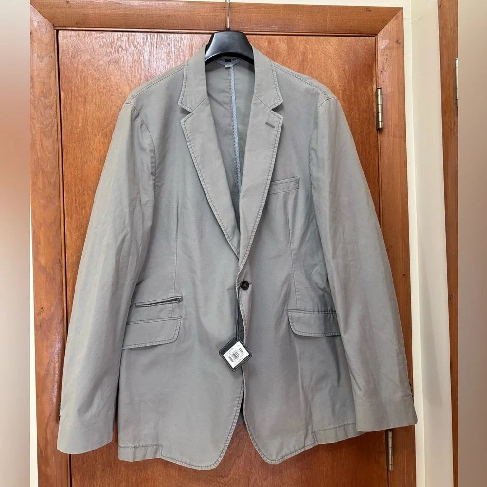 Hart Schaffner Marx Men's Blazer Made in Portugal 100% Cotton Size XXL